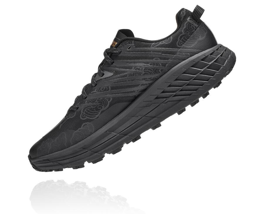 Chaussure Trail Hoka One One Speedgoat 4 Cny Femme - Noir/Doré - EQP-623851